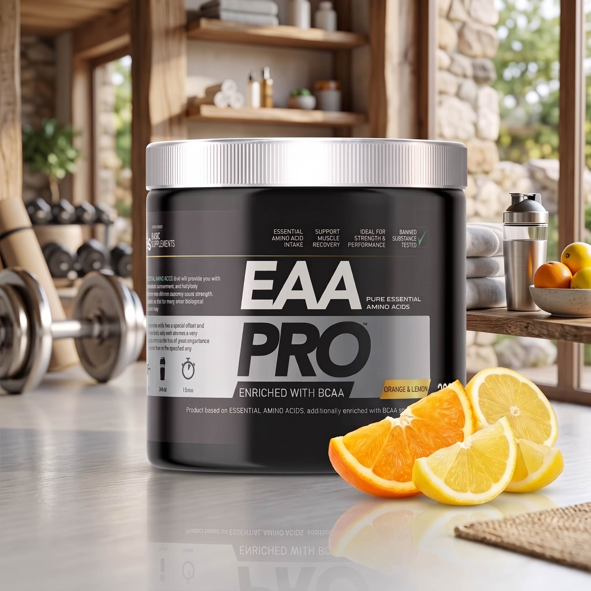 Basic Supplements EAA PRO 300g – Orange & Lemon (Narandža i Limun)